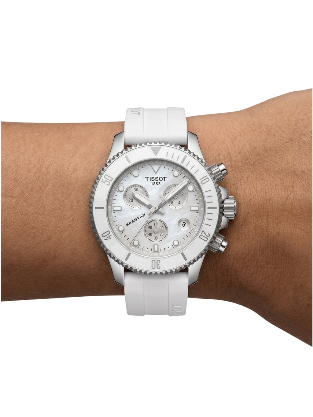 Tissot Seastar 1000 Chronograph 38mm Weiß T120.217.17.011.00