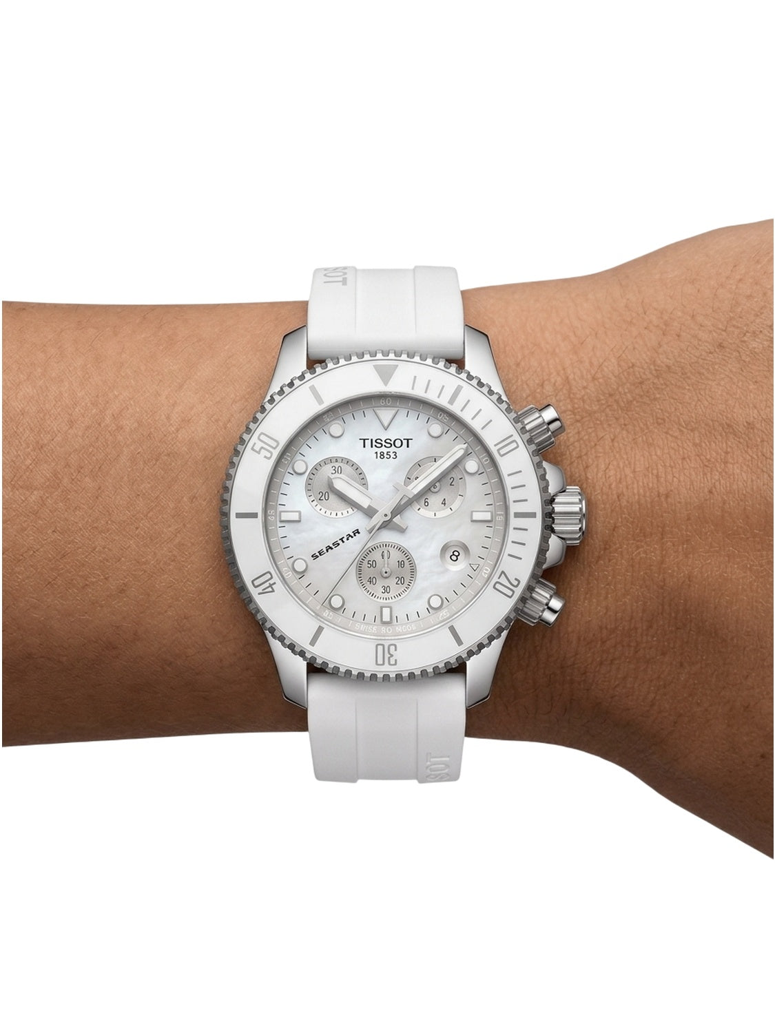 Tissot Seastar 1000 Chronograph 38mm Weiß T120.217.17.011.00