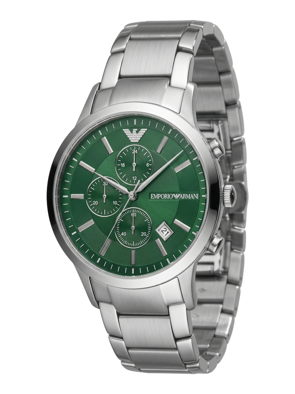 Emporio Armani Renato Chronograph Edelstahl Grün AR11507