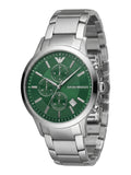 Emporio Armani Renato Chronograph Edelstahl Grün AR11507