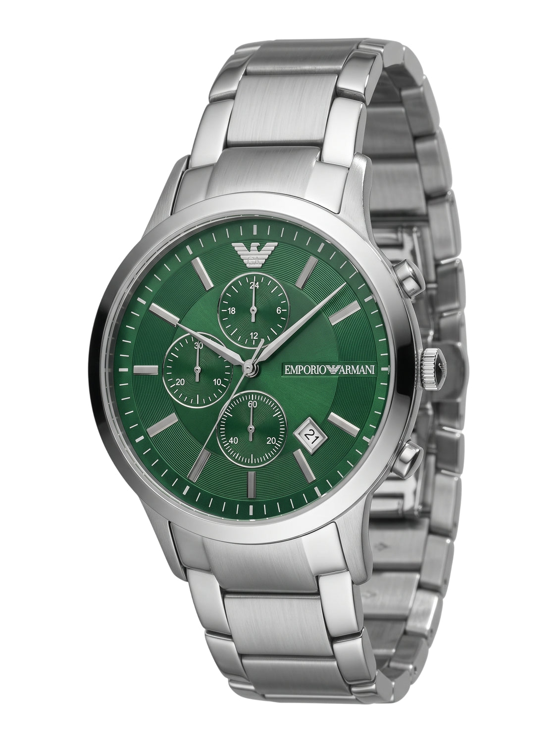 Emporio Armani Renato Chronograph Edelstahl Grün AR11507