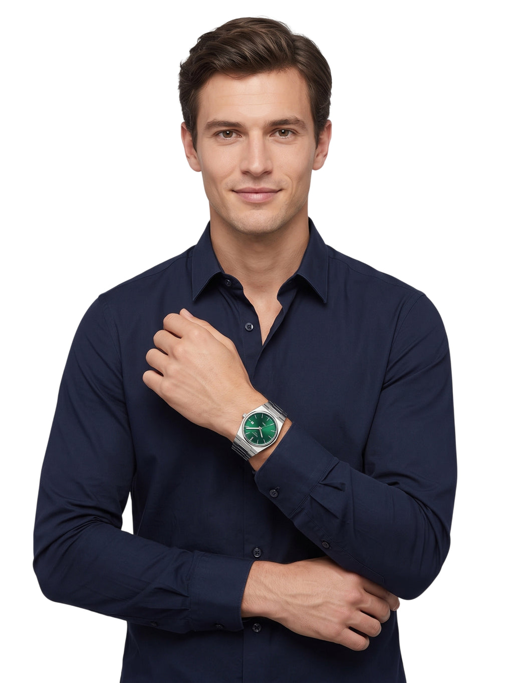 Tissot PRX 35 Quarzuhr Grün Edelstahl T137.210.11.081.00