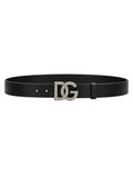 Dolce & Gabbana DG Logo Ledergürtel Herren Schwarz