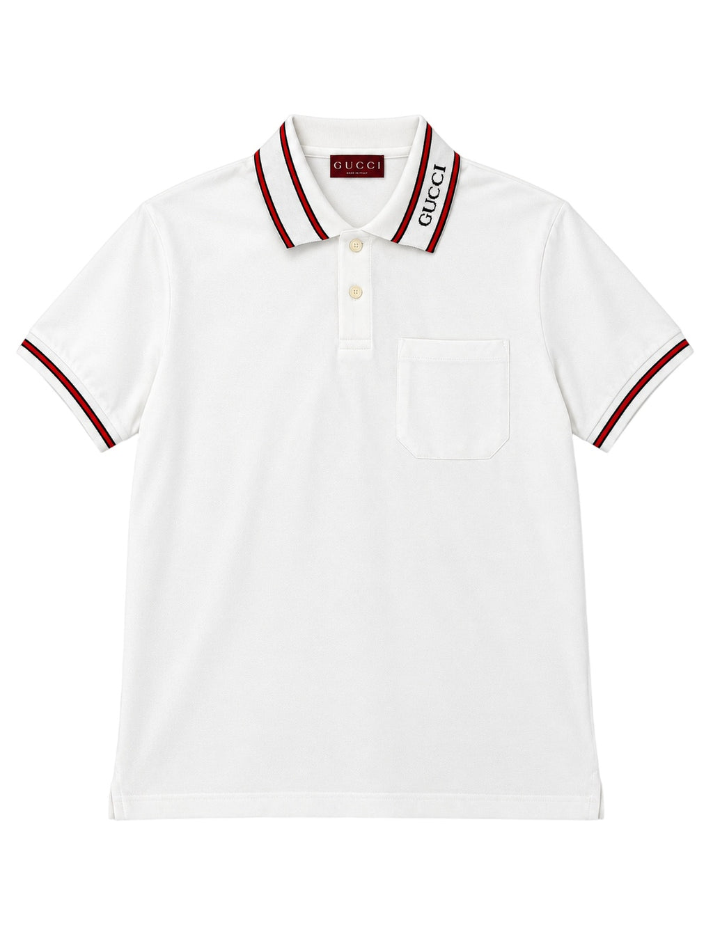 Gucci Polo Shirt aus Baumwolle Weiß Herren