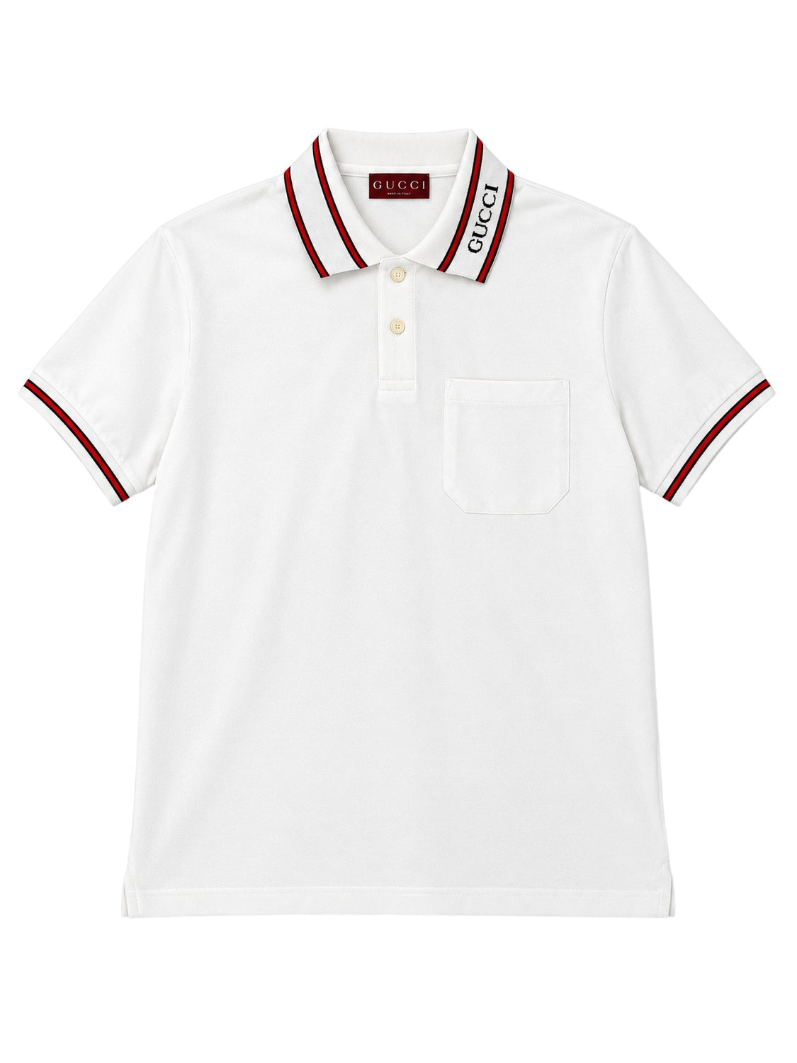 Gucci Polo Shirt aus Baumwolle Weiß Herren