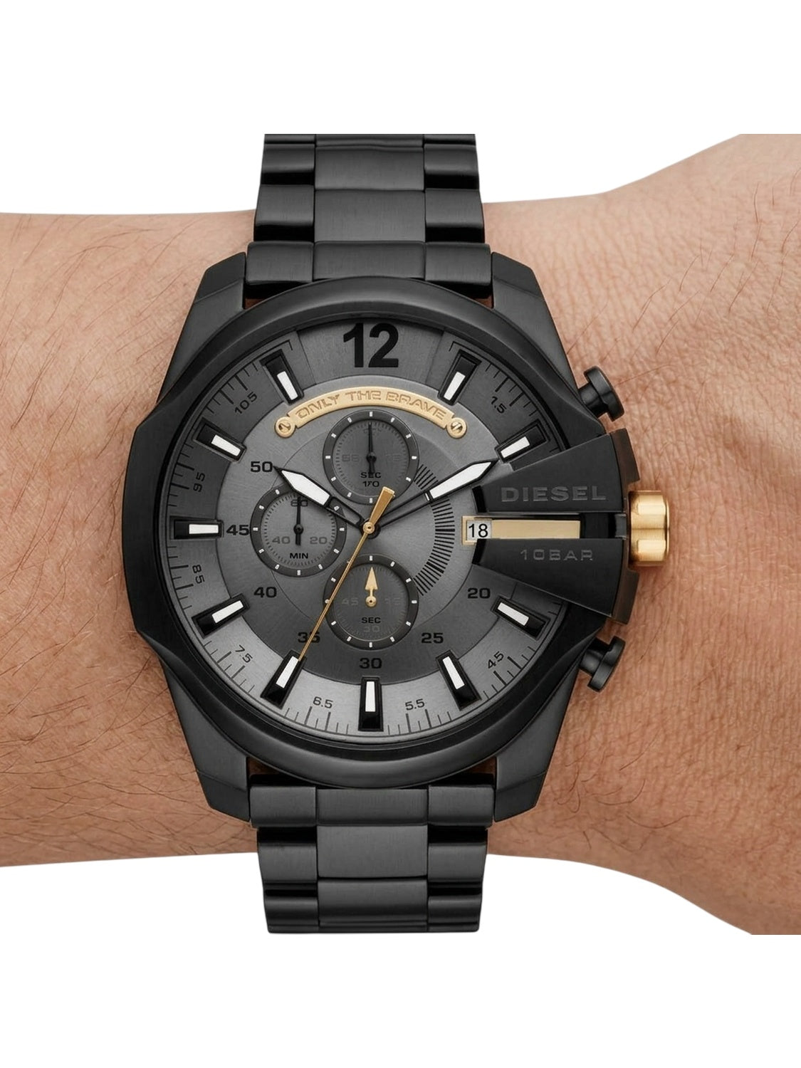 Diesel Mega Chief DZ4479 Chronograph Herrenuhr Schwarz