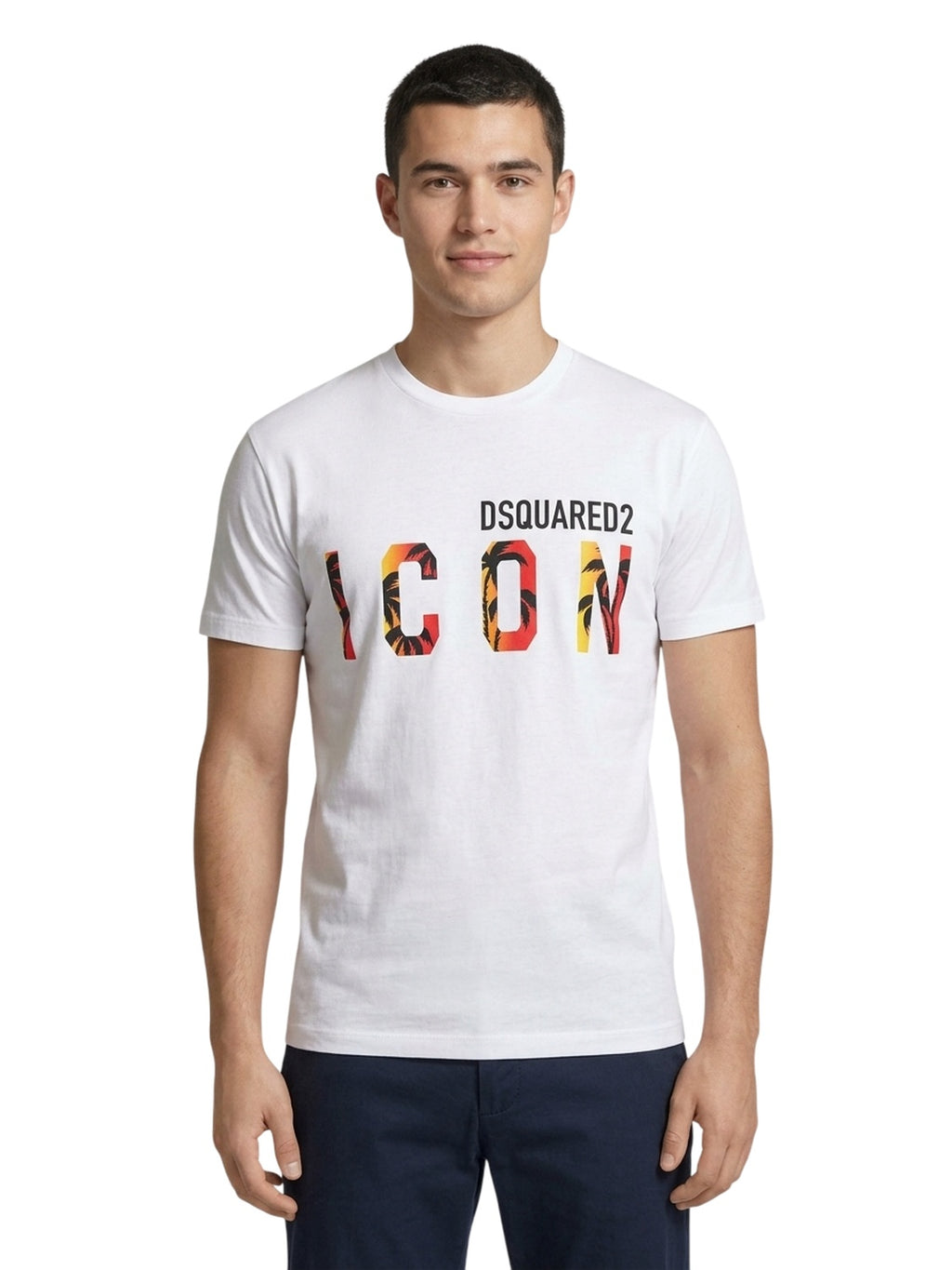 Dsquared2 ICON Sunset Cool T-Shirt Herren Weiß