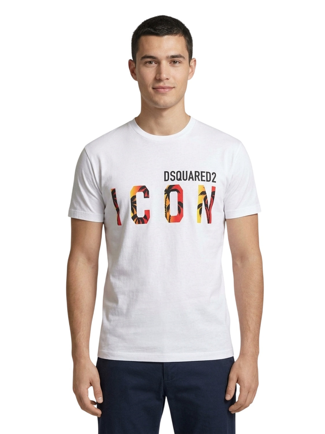 Dsquared2 ICON Sunset Cool T-Shirt Herren Weiß