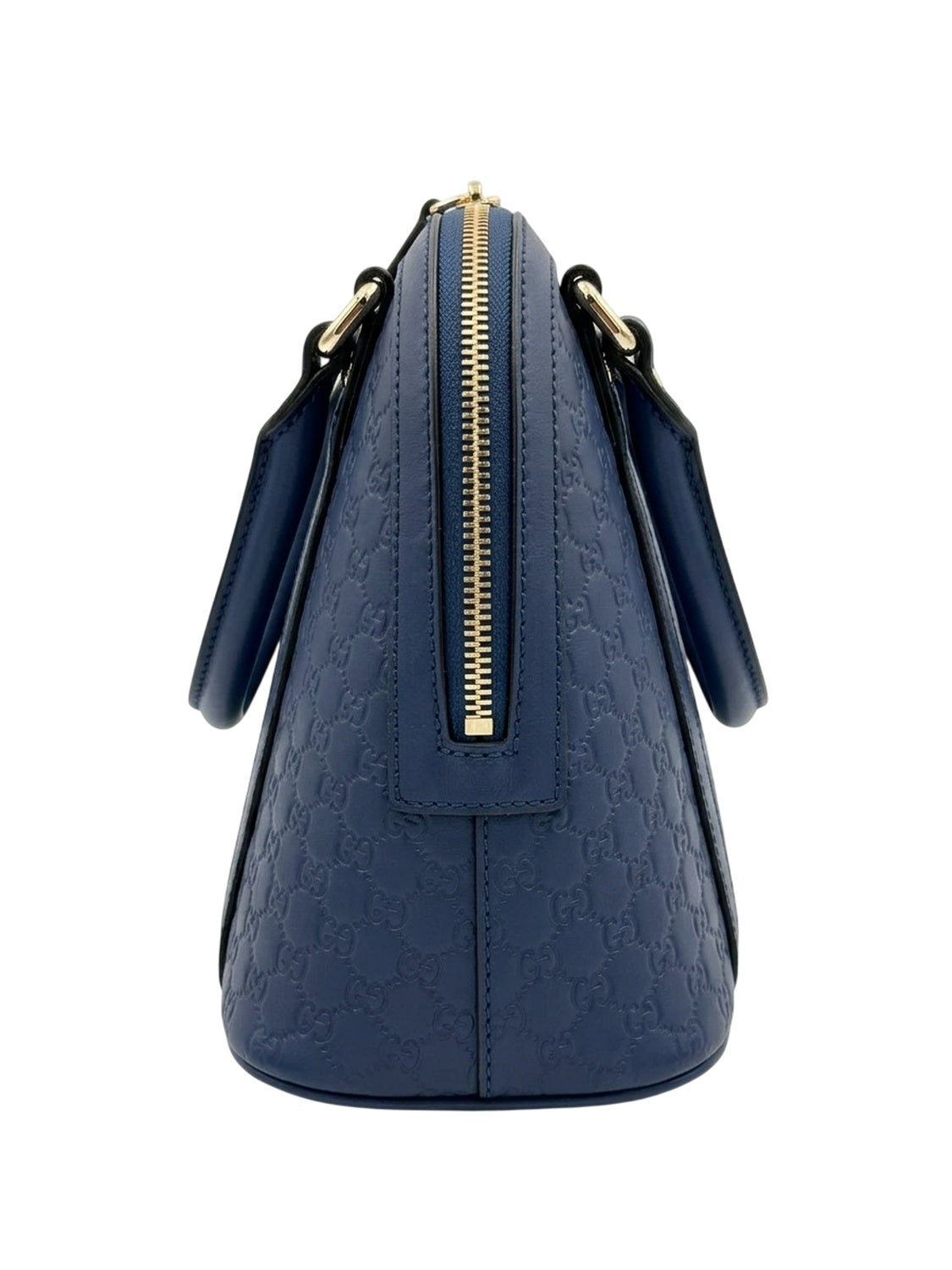 Gucci Handtasche Microguccissima Blau GG Muster