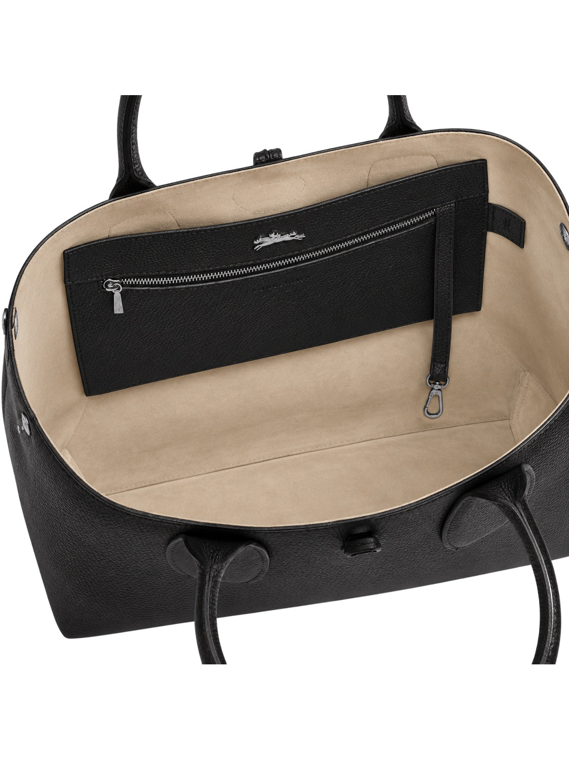 Longchamp Le Roseau L Tote Bag Damen Schwarz