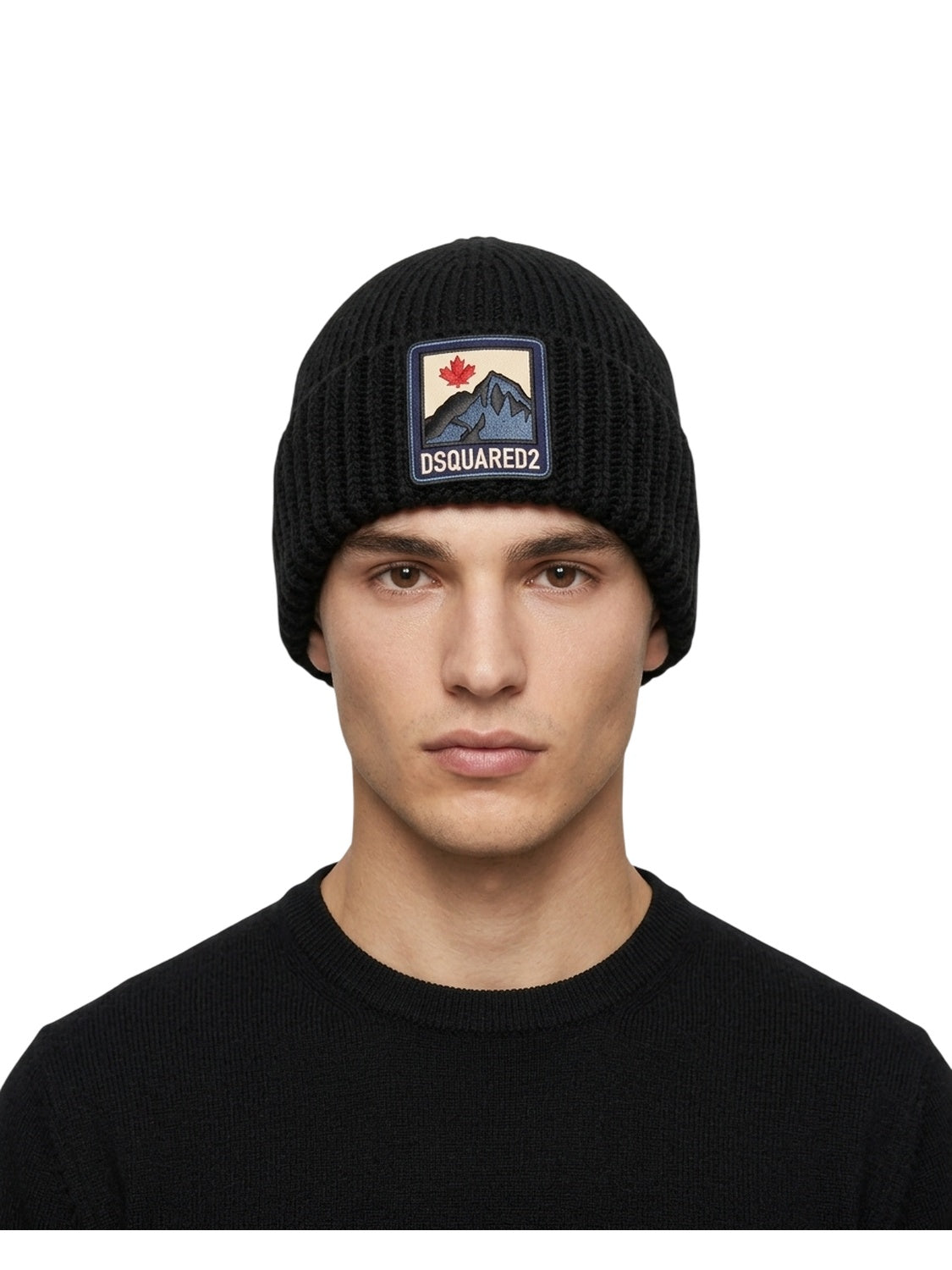Dsquared2 Simple Man Beanie Wollmütze Schwarz