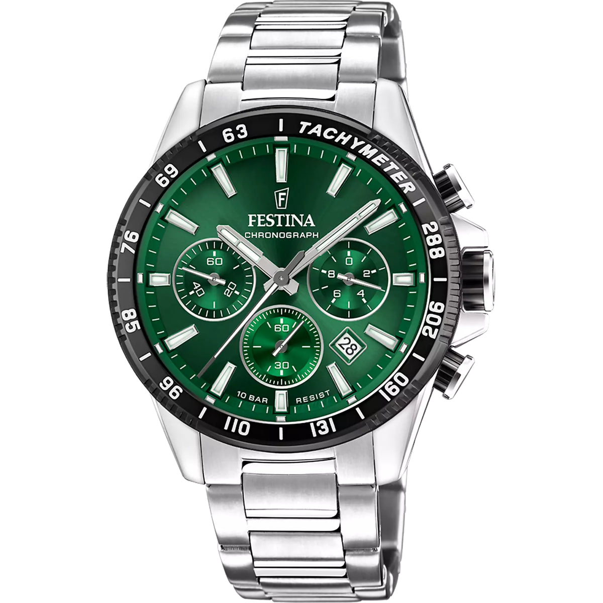 Festina Timeless Chronograph Herrenuhr Silber Edelstahl F20560/1