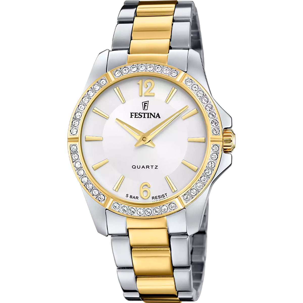 Festina Damenuhr Silber-Bicolor Edelstahl F20594/1