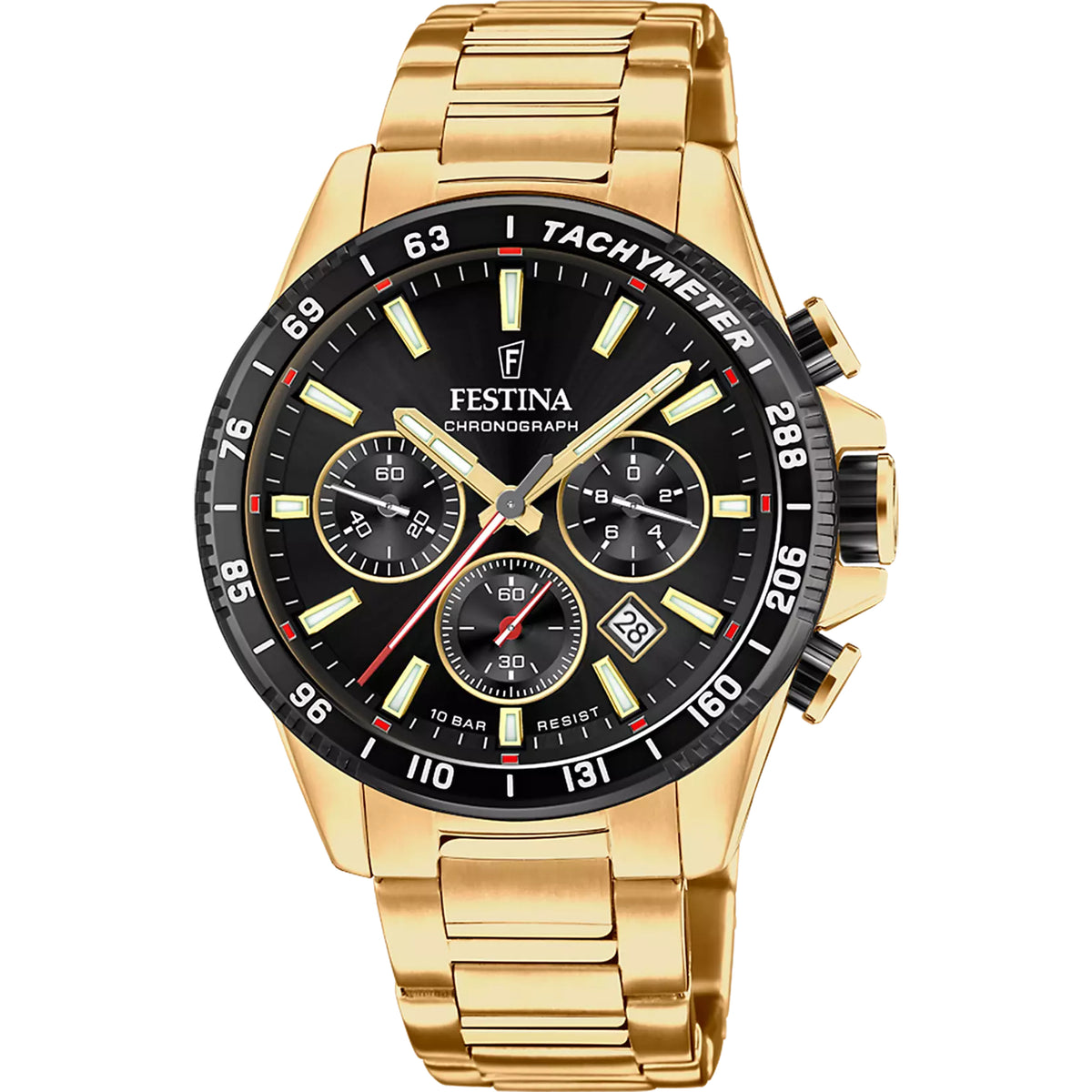 Festina Timeless Chronograph Herrenuhr Dunkelblau Edelstahl F20634/2