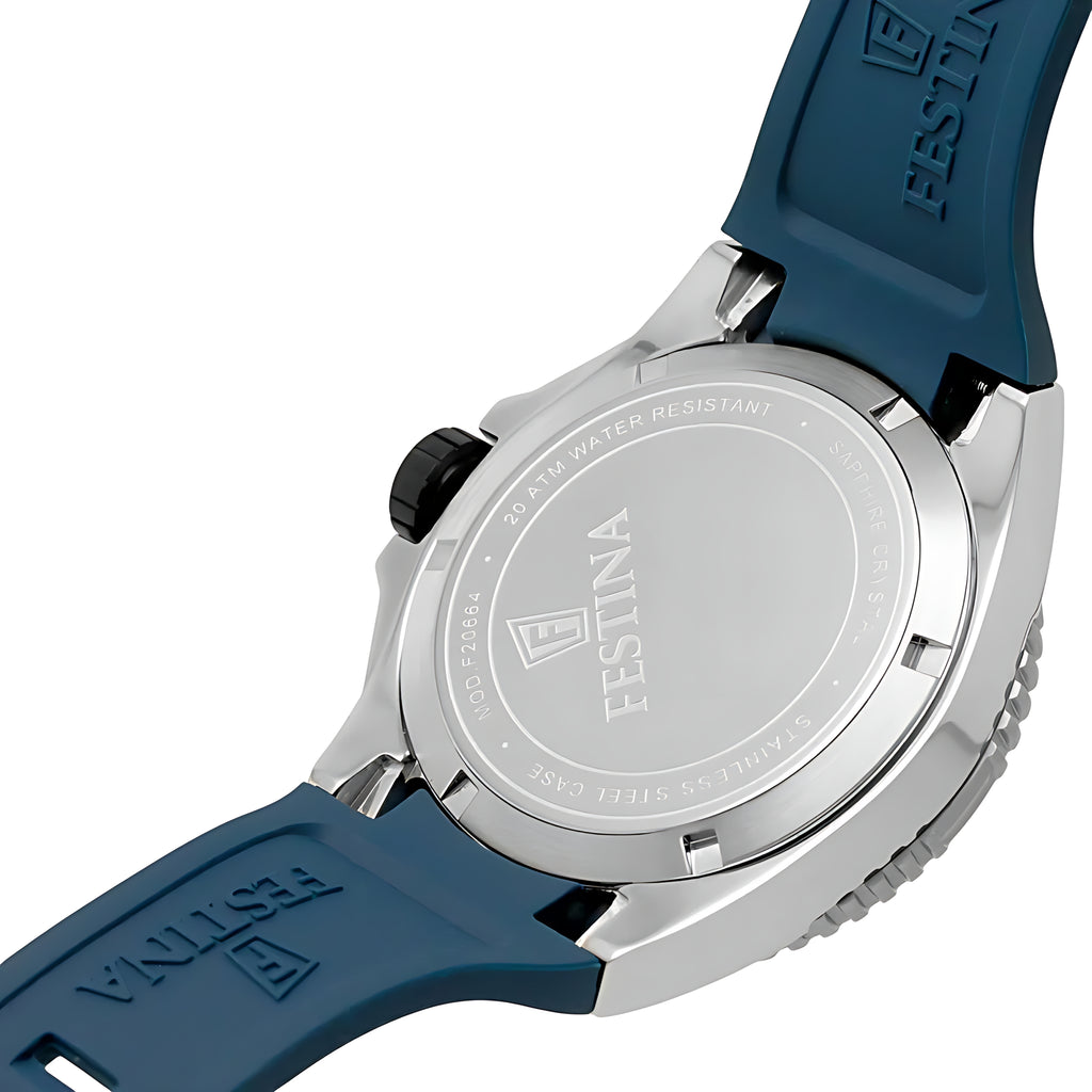 Festina The Originals Diver Herrenuhr Blau Kunststoff F20664/1