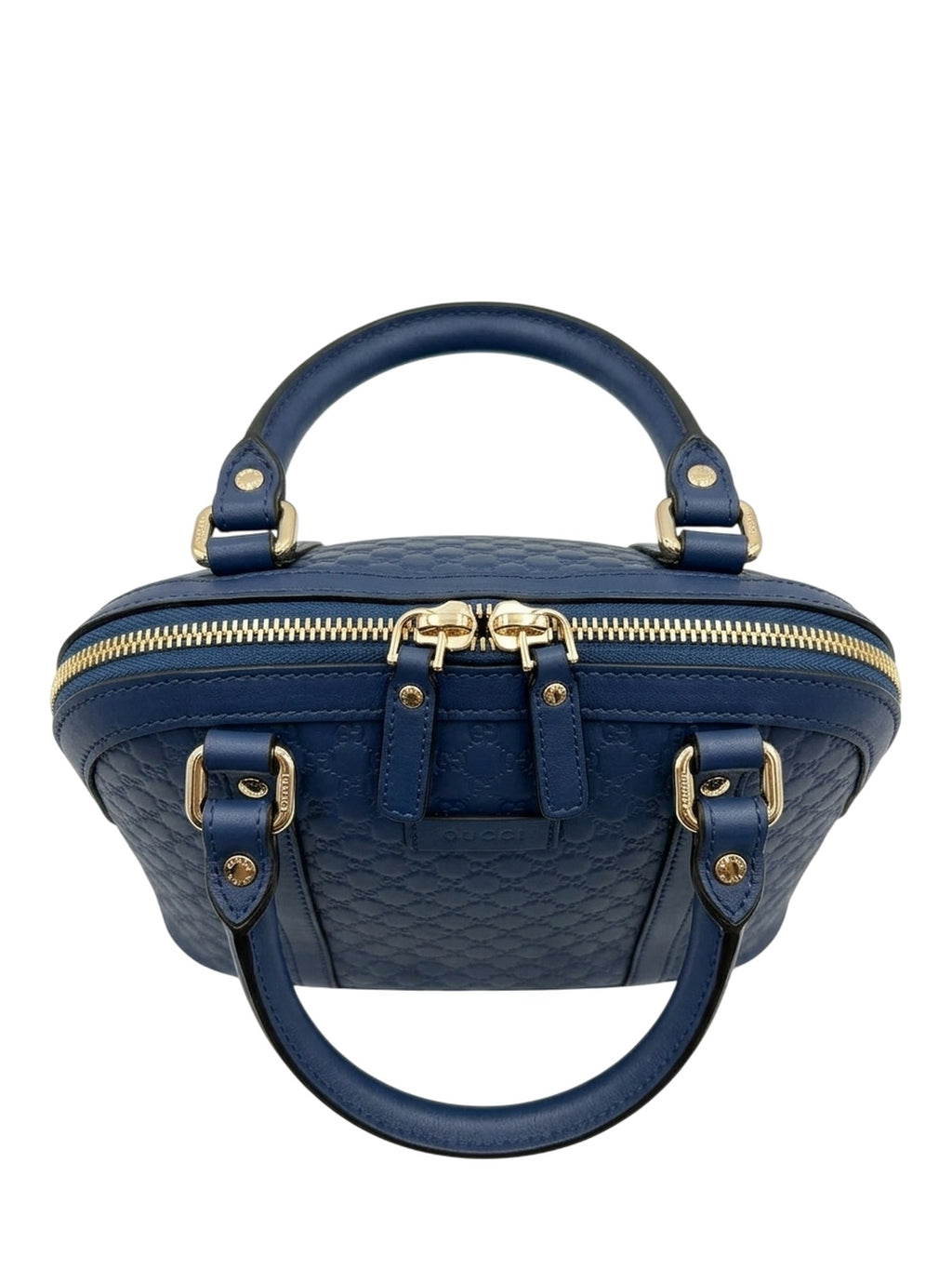 Gucci Handtasche Microguccissima Blau GG Muster
