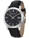 Burberry The City BU9009 Herrenuhr Schwarz Leder
