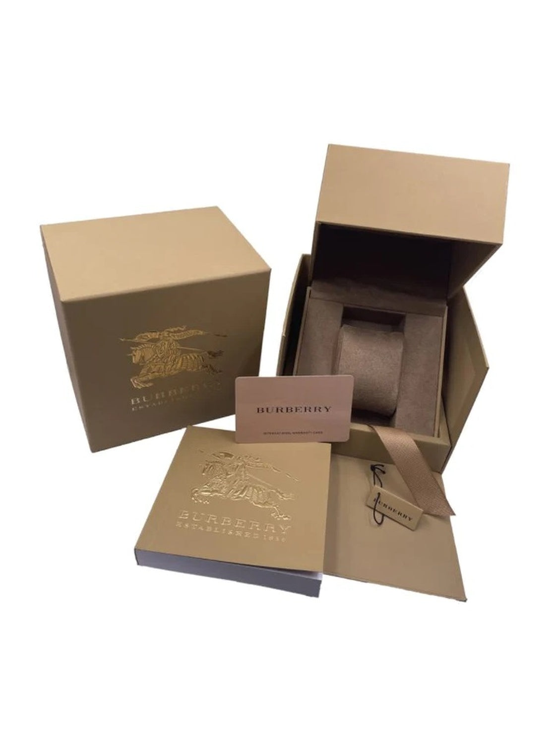 Burberry The City BU9009 Herrenuhr Schwarz Leder