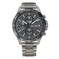 Tommy Hilfiger Bank Multifunktionsuhr Grau Edelstahl 1791719