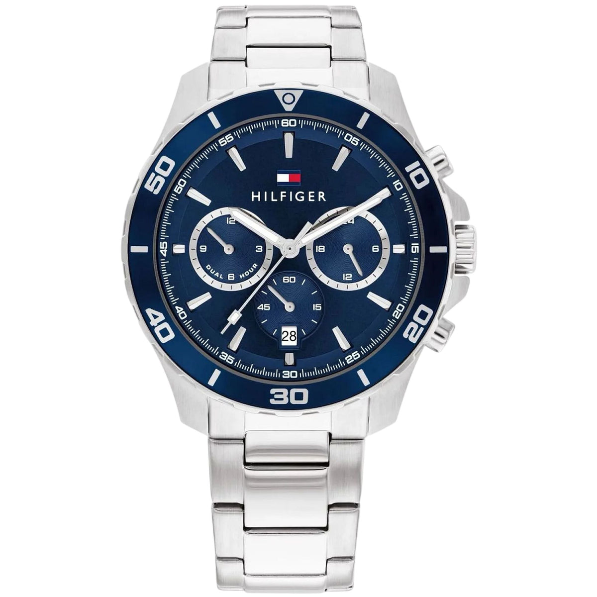 Tommy Hilfiger Jordan Multifunktionsuhr Blau Edelstahl 1792094