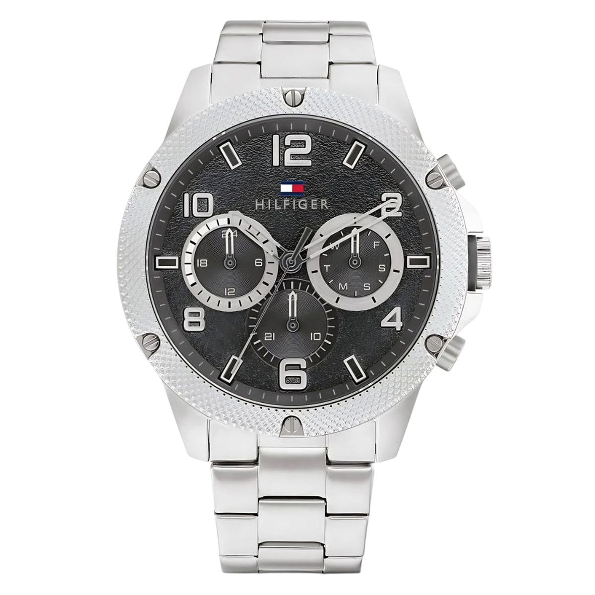 Tommy Hilfiger Bank Multifunktionsuhr Weiß Silikon 1791723