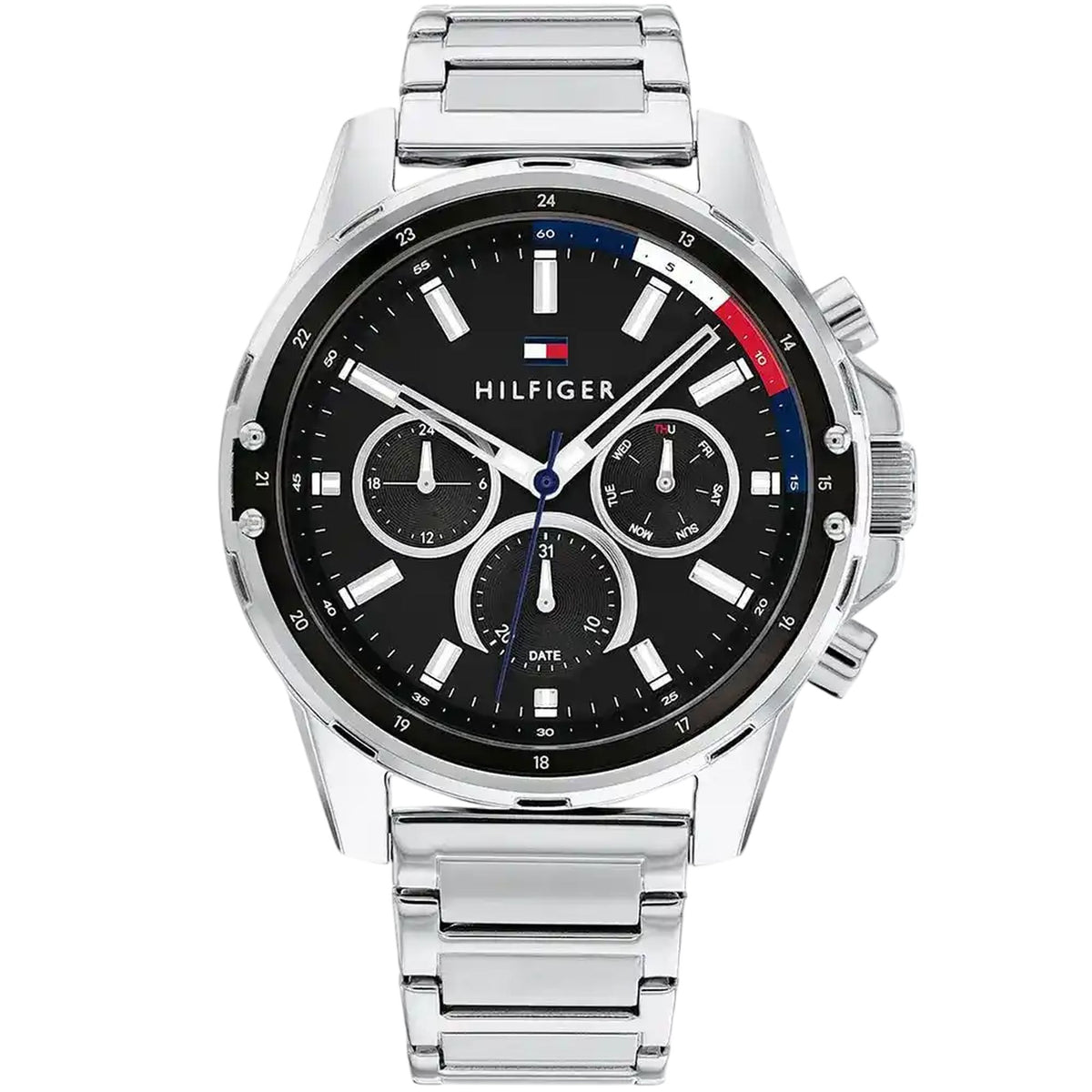 Tommy Hilfiger Mason Multifunktionsuhr Edelstahl Schwarz 1791936
