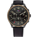 Tommy Hilfiger Asher Multifunktionsuhr Schwarz Leder 1791854