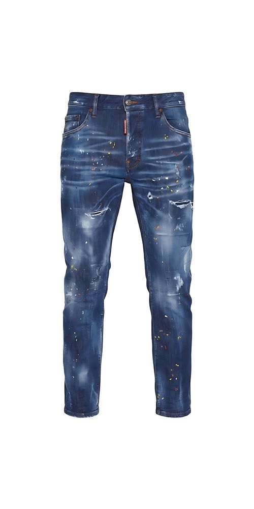 Dsquared2 Super Twinky Jeans Medium Autumn Leaves Wash Herren