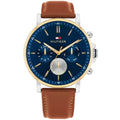 Tommy Hilfiger Tyson Multifunktionsuhr Blau Braun 1710703