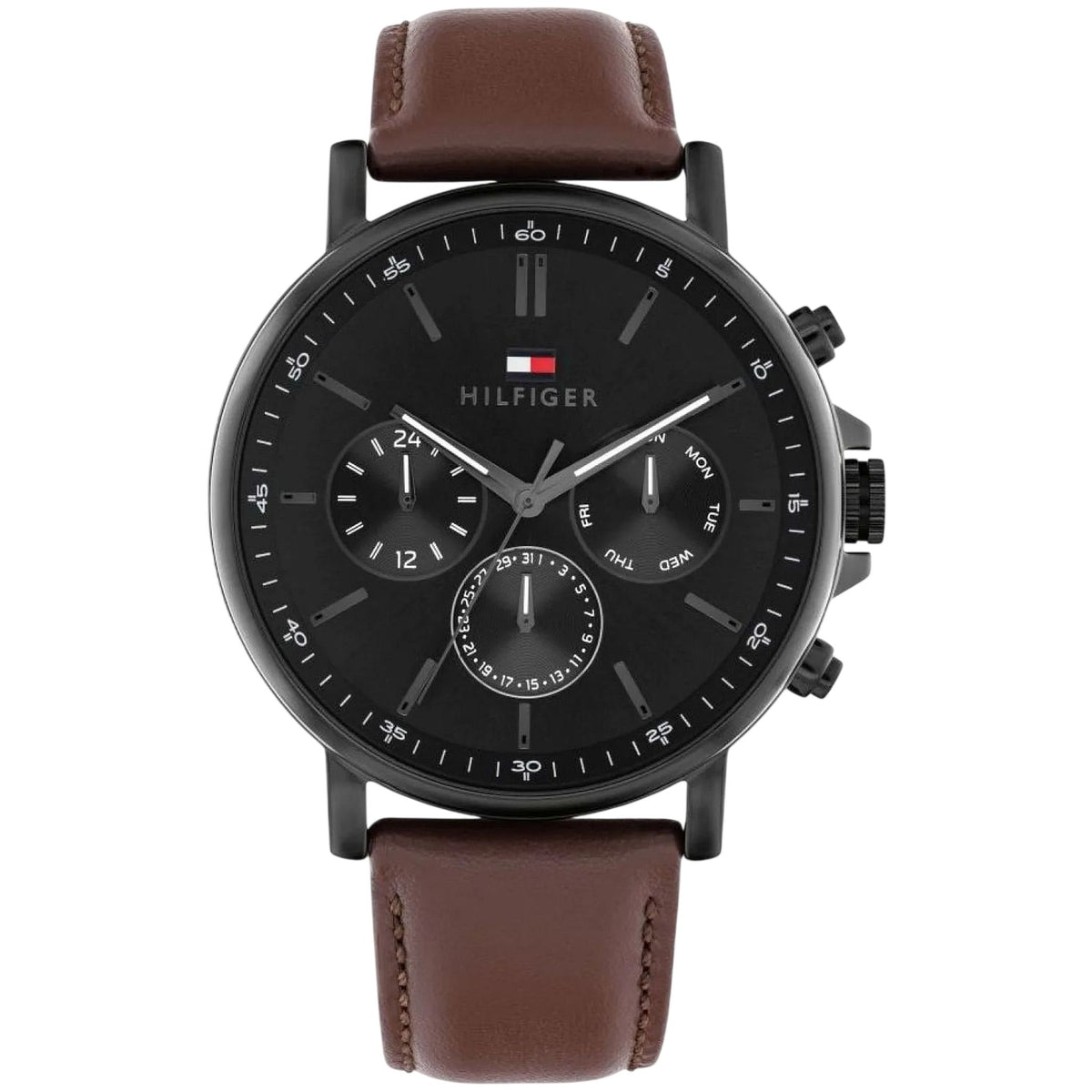Tommy Hilfiger Tyson Multifunktionsuhr Schwarz Braun 1710704