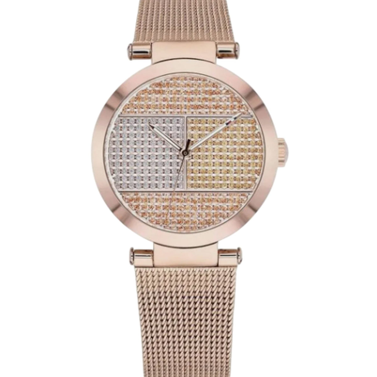 Tommy Hilfiger Lynn Damenuhr Roségold Silber Kristalle 1781868