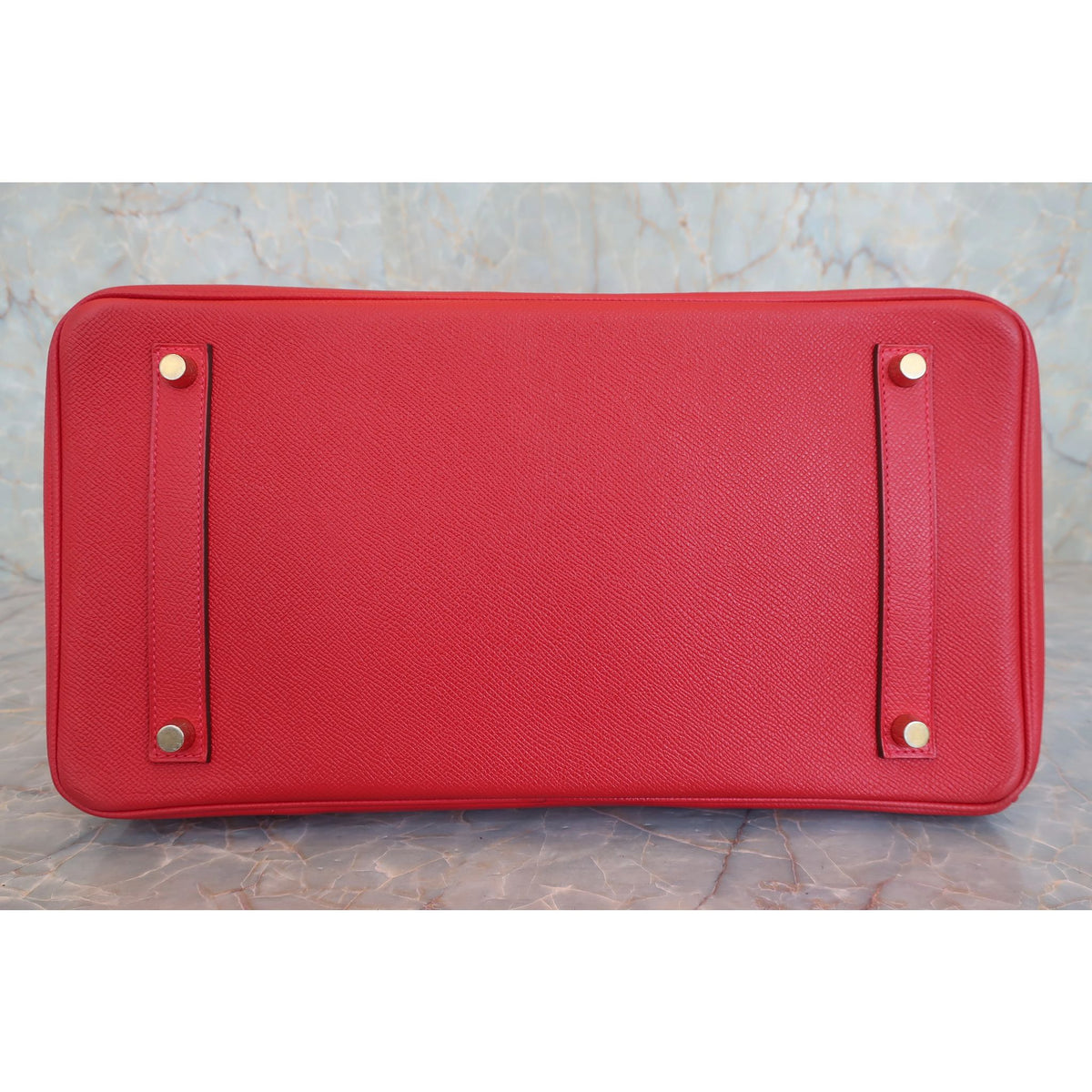 Hermès Birkin 35 Epsom Leder Rot Palladium Hardware 2014