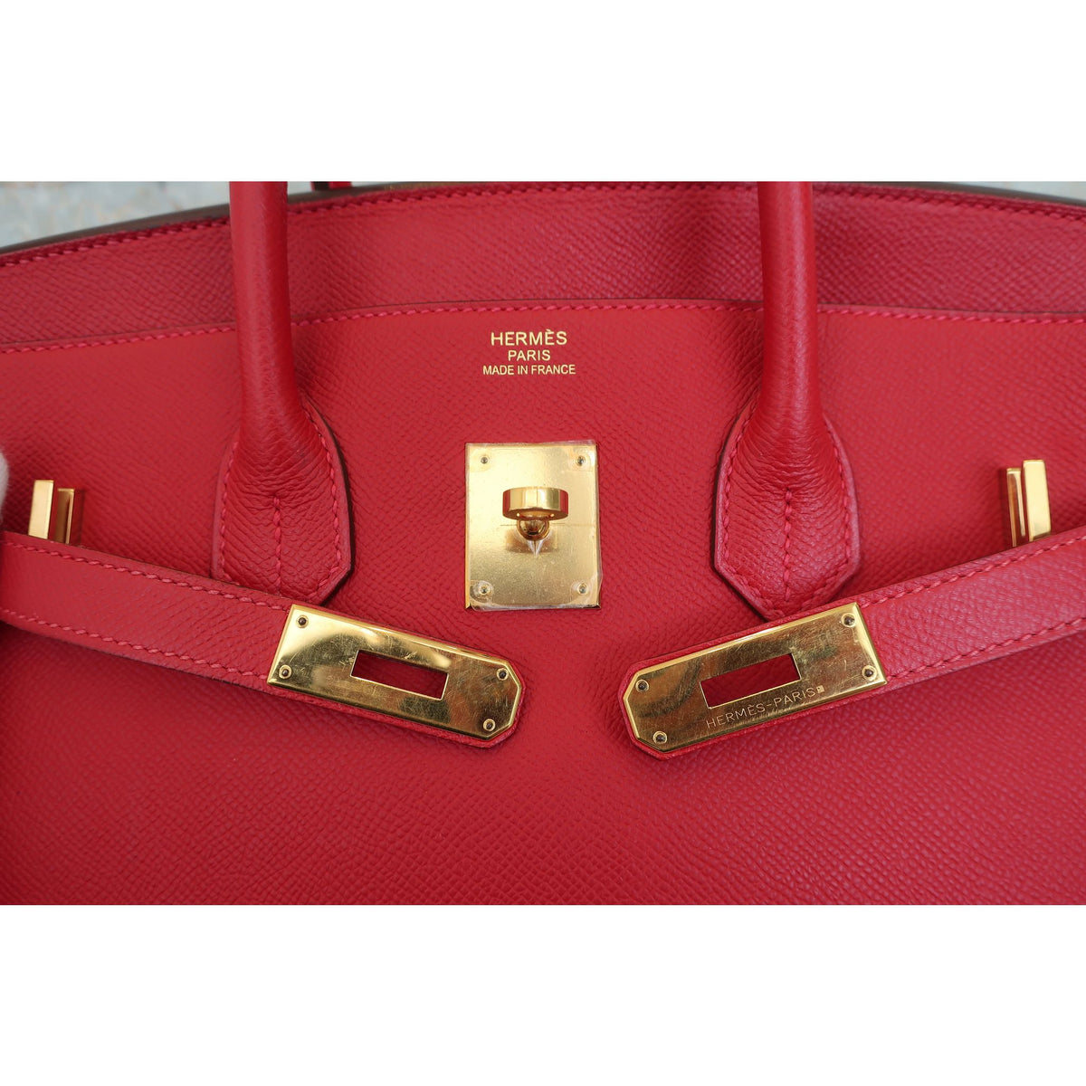 Hermès Birkin 35 Epsom Leder Rot Palladium Hardware 2014
