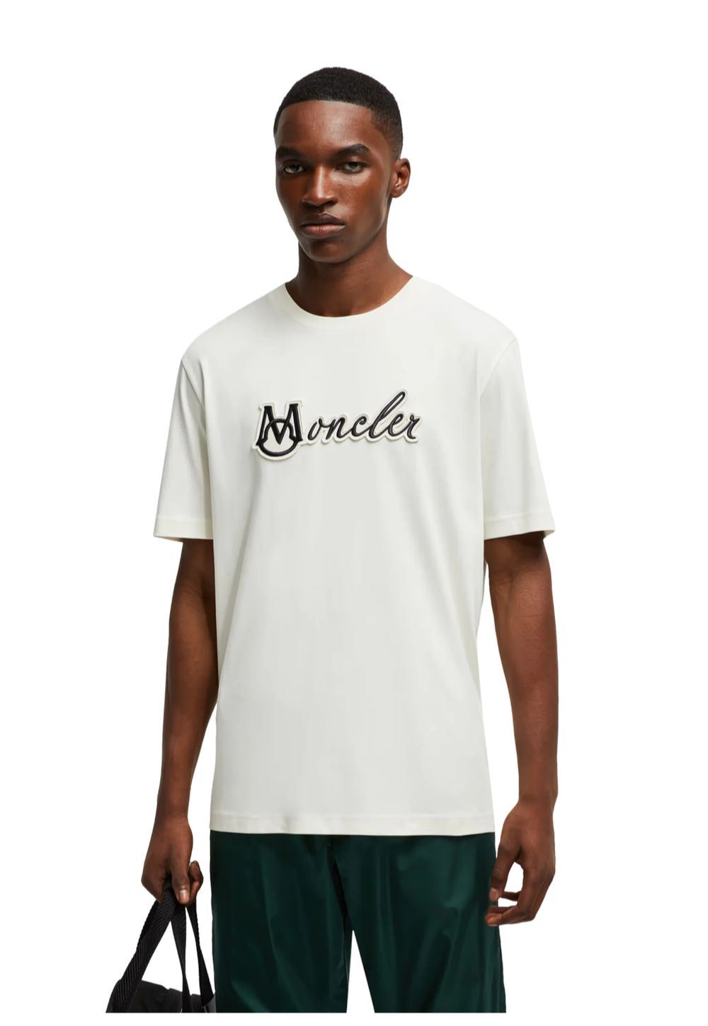 Moncler Varsity Logo T-Shirt Herren Weiß