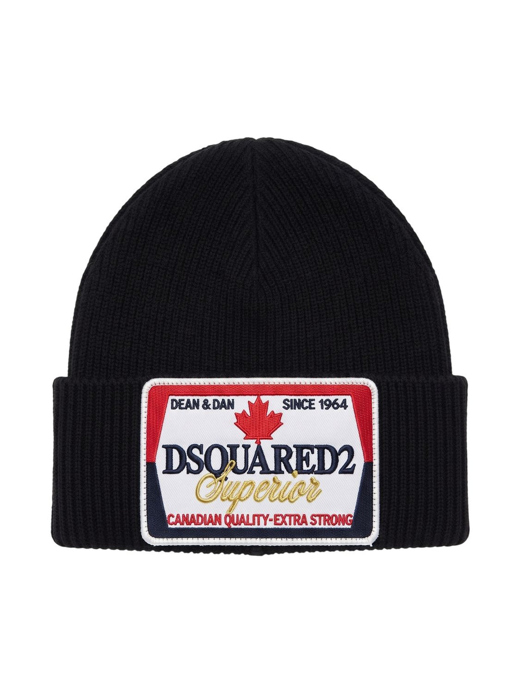 Dsquared2 Unisex Woll Wintermütze in Schwarz
