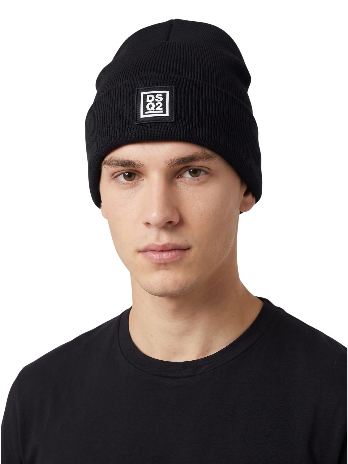 Dsquared2 Unisex Wollmütze DSQ2  Schwarz
