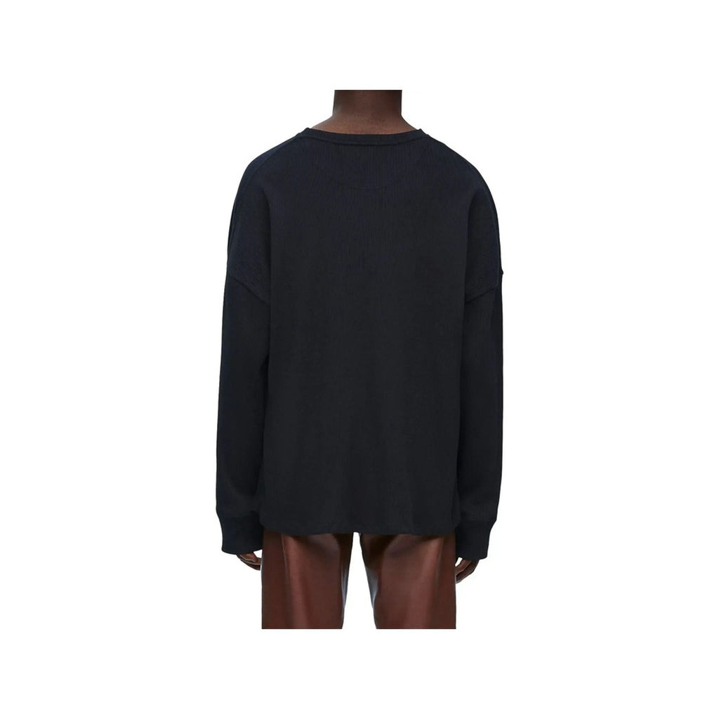 Loewe Oversize Langarm T-Shirt schwarz