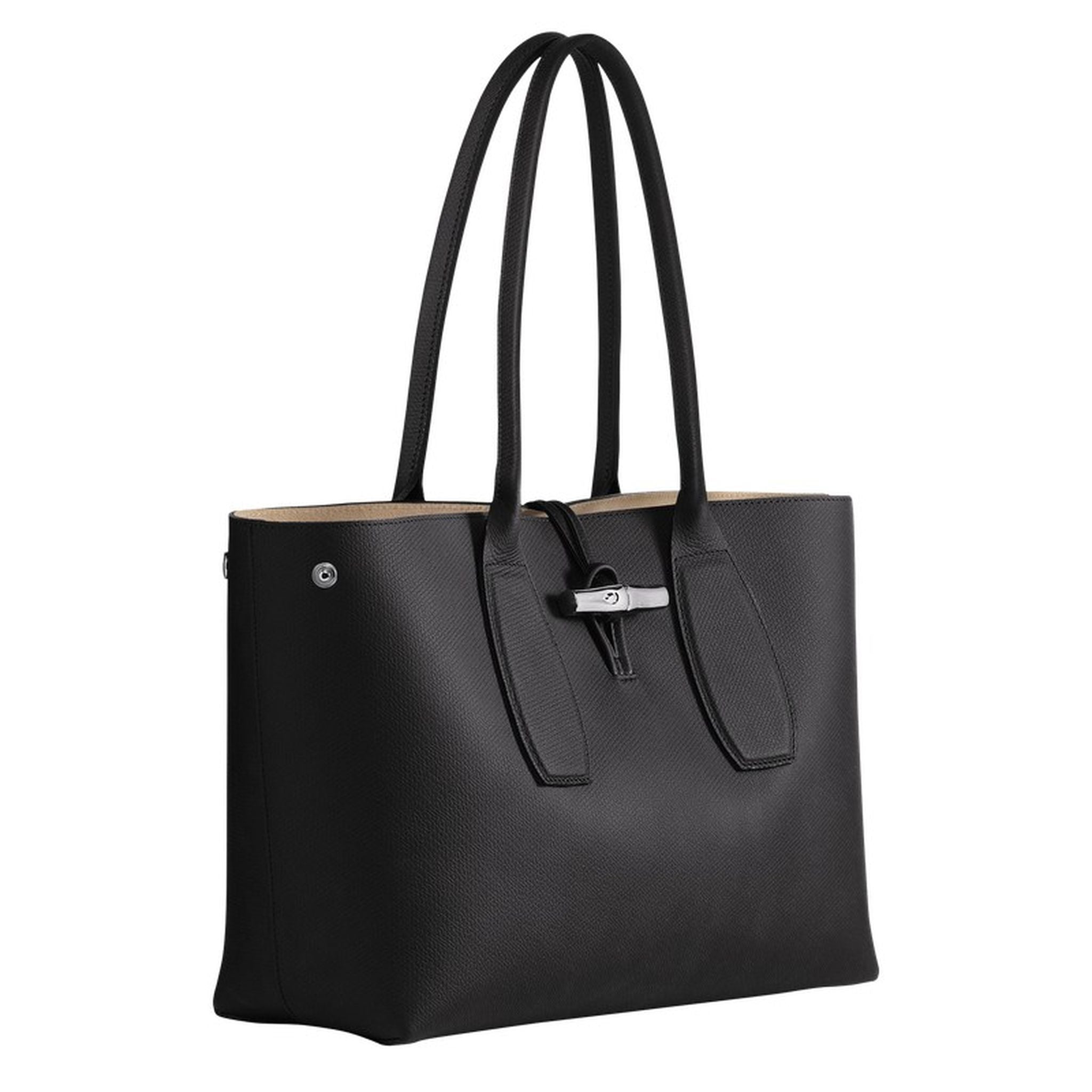 Longchamp Le Roseau L Tote Bag Schwarz