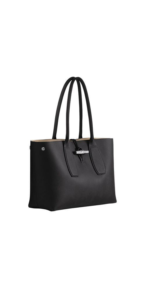 Longchamp Le Roseau L Tote Bag Schwarz