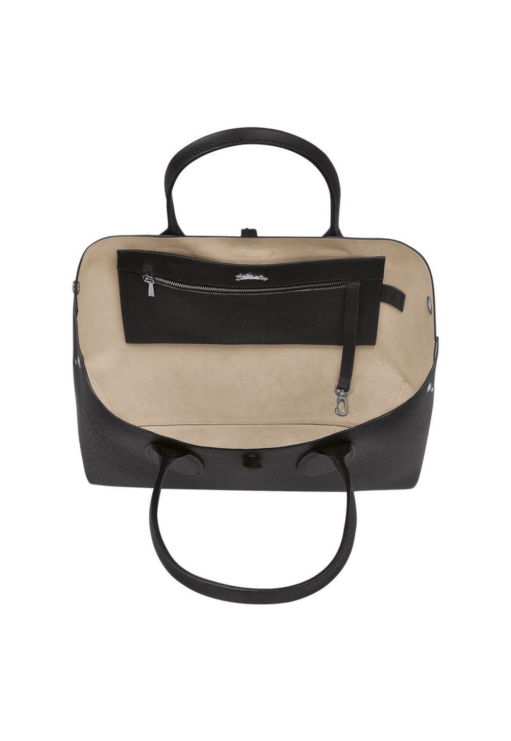 Longchamp Le Roseau L Tote Bag Schwarz