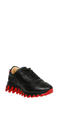 Louboutin Sneakers Herren schwarz rot
