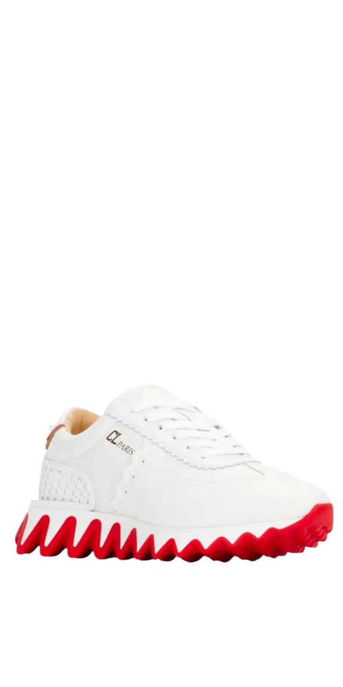 Louboutin Sneakers Herren weiß rot