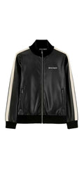 Palm Angels Kunst-Lederjacke Schwarz Herren