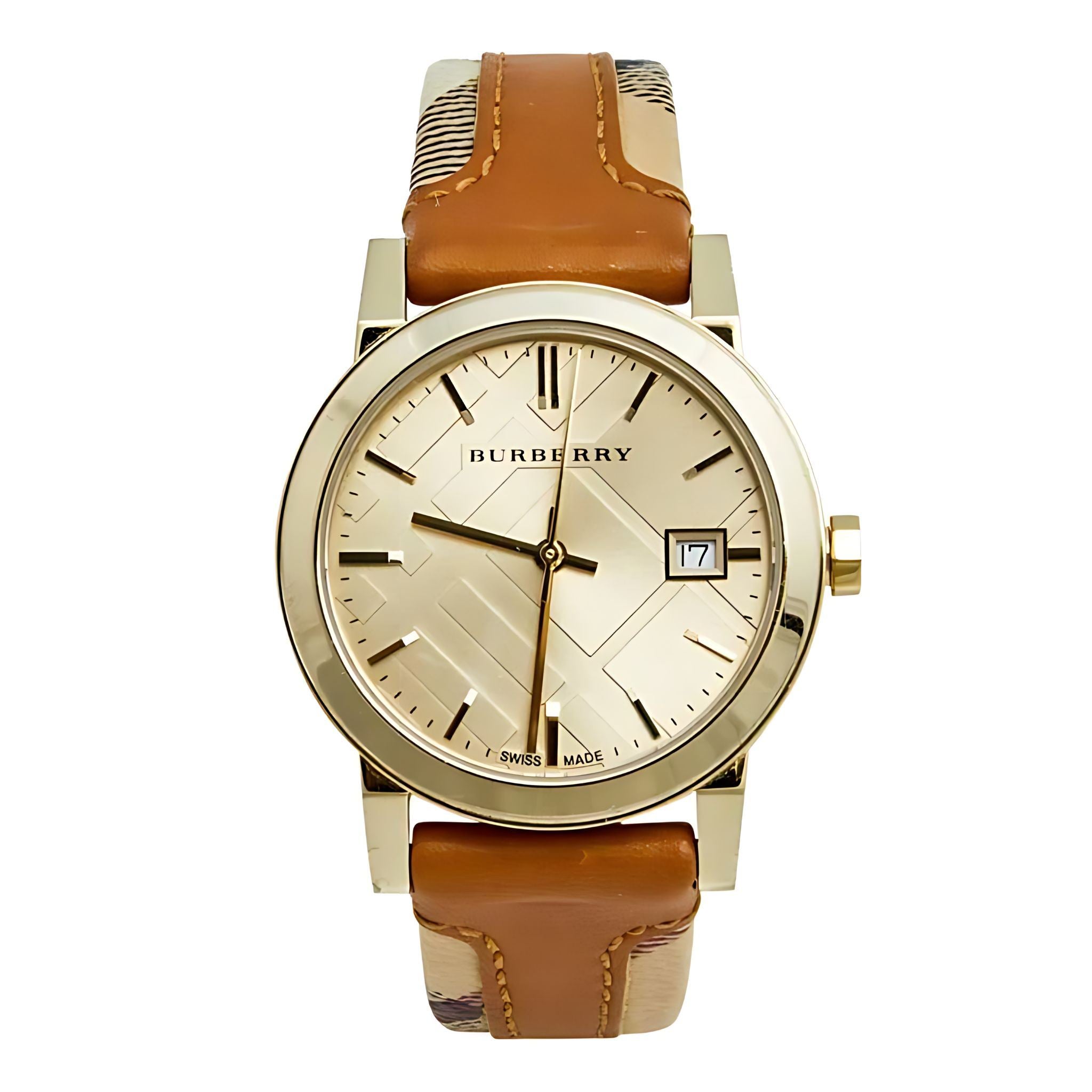 Burberry The City Damenuhr gold beige