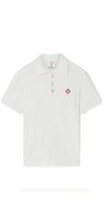 Casa Blanca Boucle Polo Shirt Herren weiß