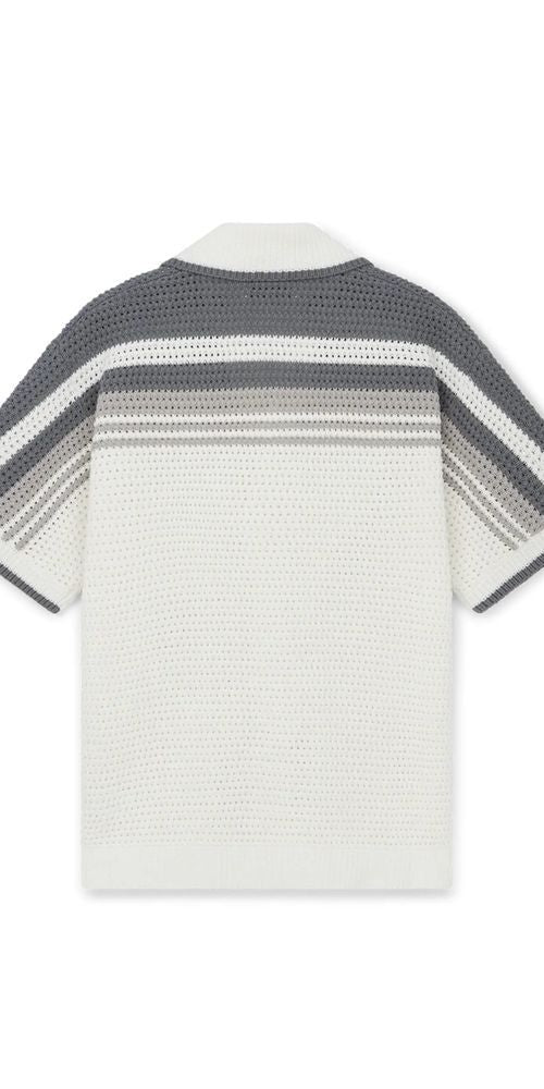 Casablanca Tennis Crochet Baumwoll Shirt Herren