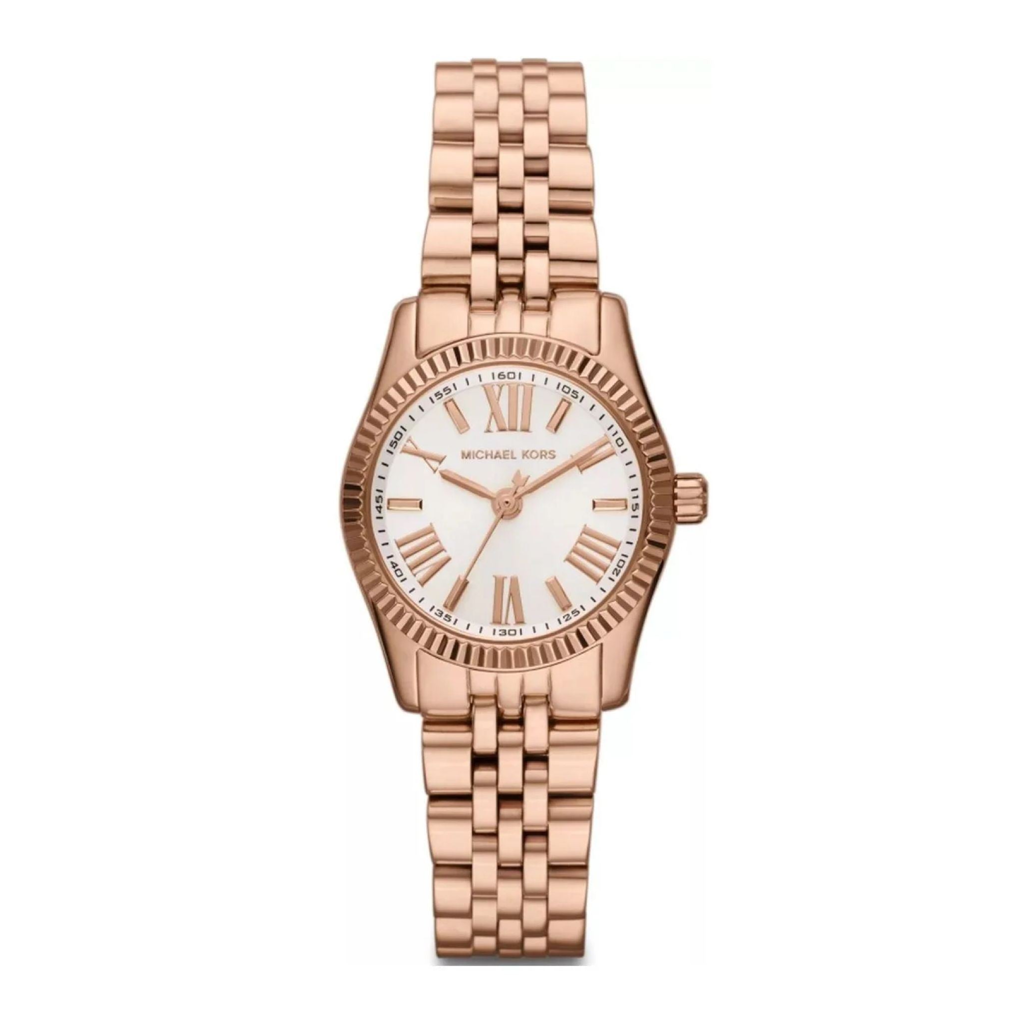 Michael Kors Lexington Lady Damenuhr roségold Edelstahl