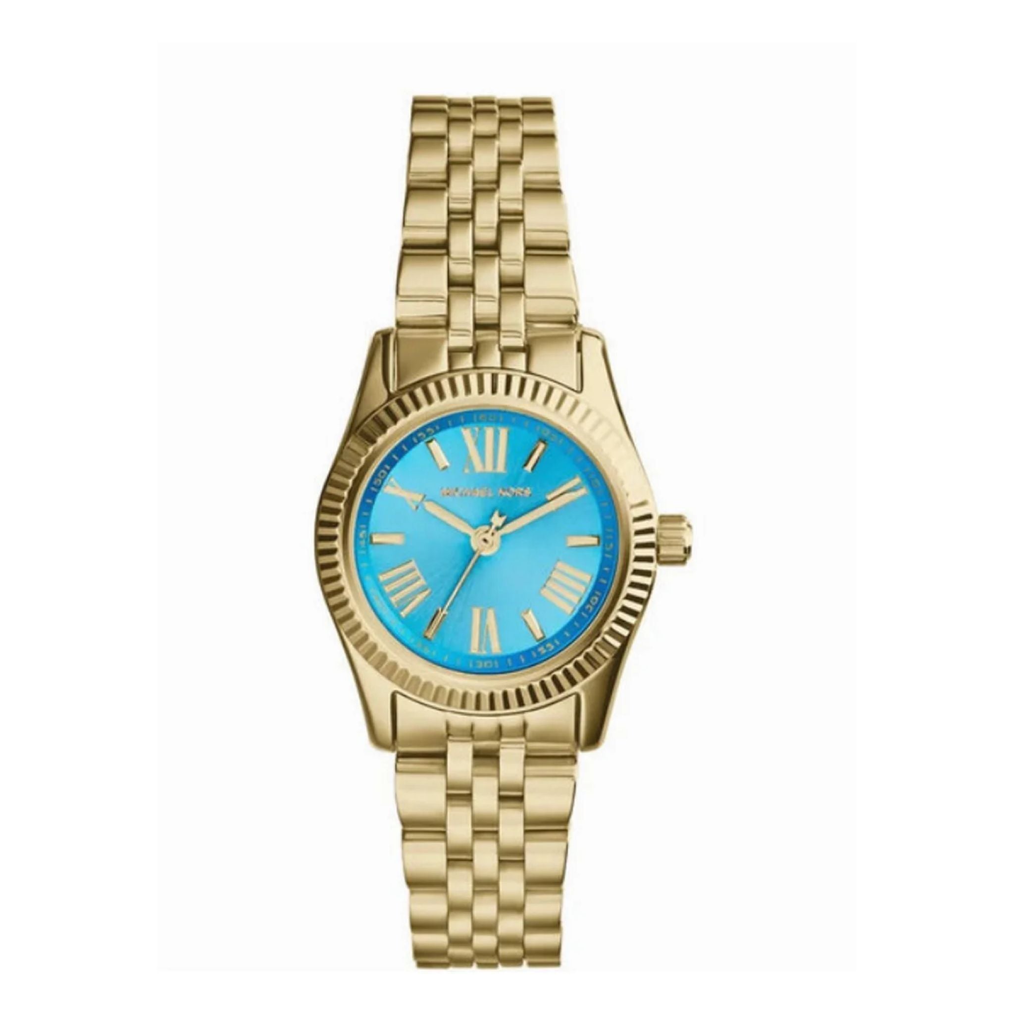 Michael Kors Lexington Lady Damenuhr gold türkis Edelstahl