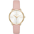 Michael Kors Portia Lady Damenuhr gold rosa Lederarmband