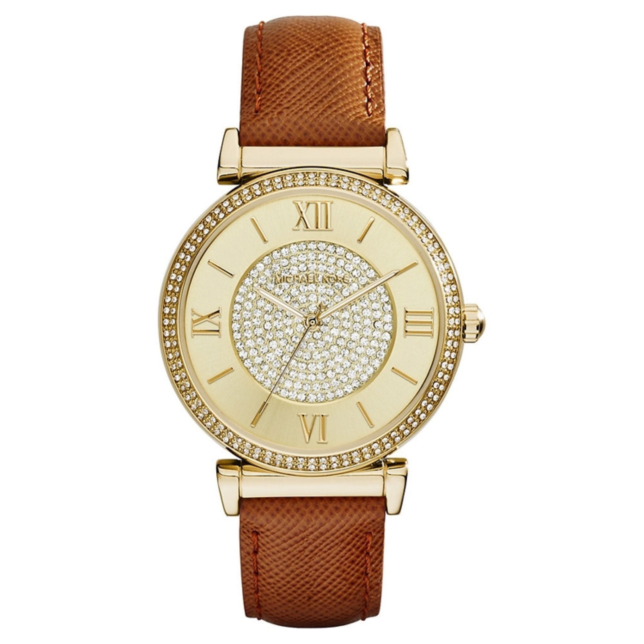 Michael Kors Catlin Lady Damenuhr gold braun